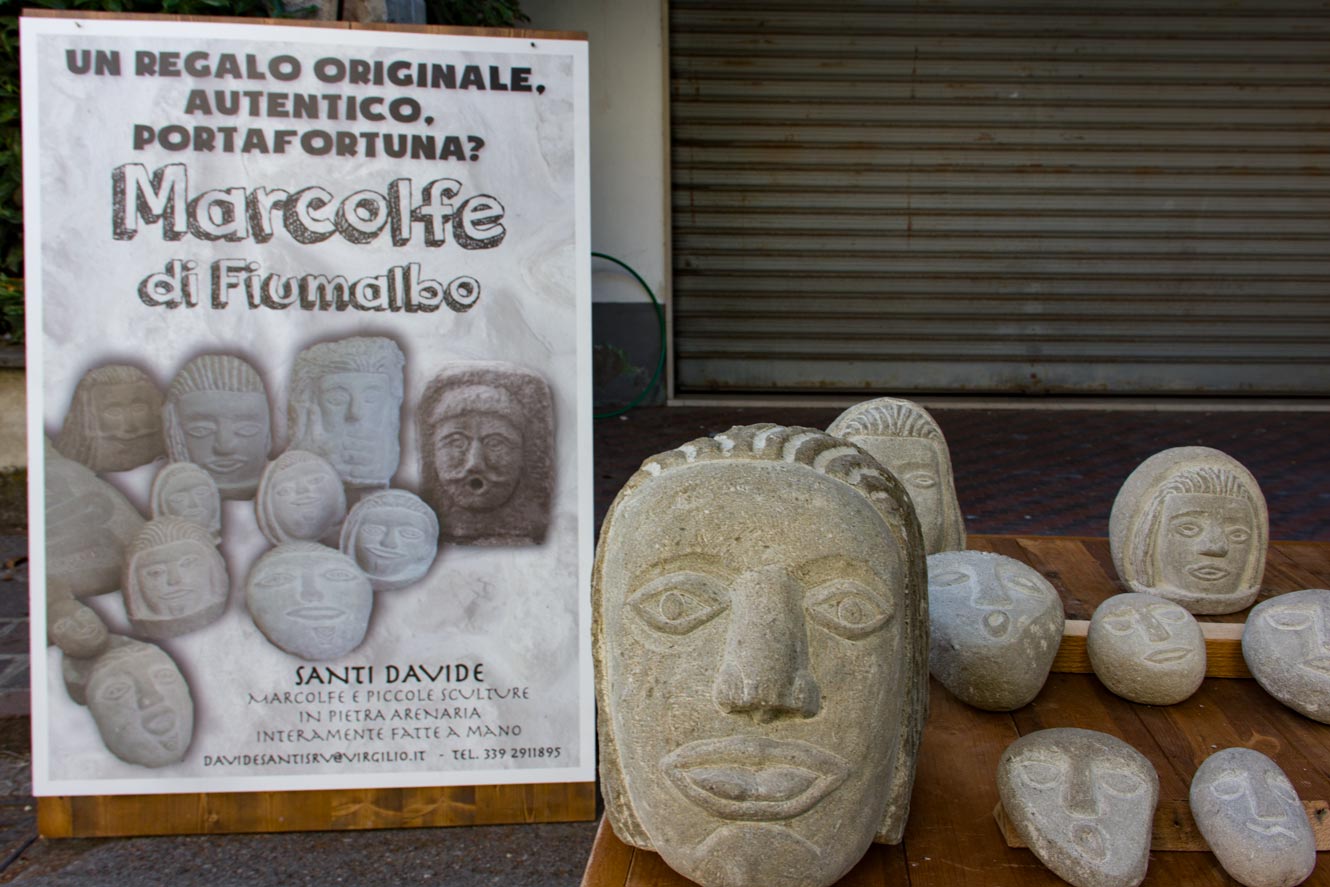 Sagra del Ciaccio stand sculture in pietra