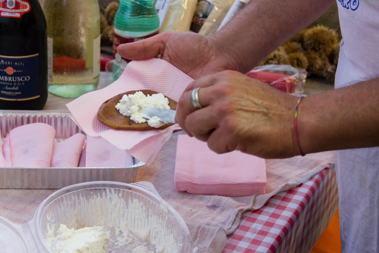 Farcitura frittellozzo di castagne con ricotta